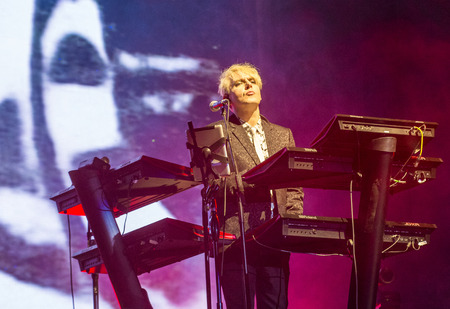 LAS VEGAS - SEP 26 : Musician Nick Rhodes of Duran Duran performs onstage during day 2 of the 2015...