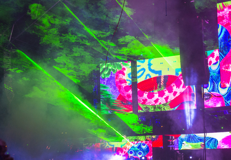 LAS VEGAS - SEP 27 : A general view during the 2015 Life is Beautiful festival on September 27, 2015 in Las Vegas, Nevada.のeditorial素材