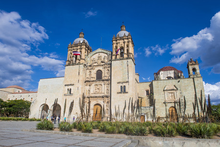 OAXACA , MEXICO - NOV 02 : The church of Santo Domingo de Guzman in Oaxaca , Mexico. on November 02...