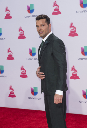 LAS VEGAS , NOV 19 : Singer Ricky Martin attends the 16th Annual Latin GRAMMY Awards on November 19 2015 at the MGM Grand Arena in Las Vegas, Nevadaのeditorial素材