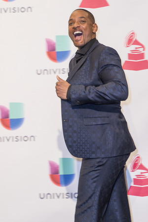 LAS VEGAS , NOV 19 : Actor Will Smith pose in the press room during the 16th Annual Latin GRAMMY Awards on November 19 2015 at the MGM Grand Arena in Las Vegas, Nevadaのeditorial素材