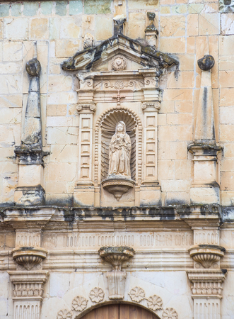 OAXACA , MEXICO - NOV 02 : The church of Santo Domingo de Guzman in Oaxaca , Mexico. on November 02 2015  the church was founded by the Dominican Order in 1570.のeditorial素材