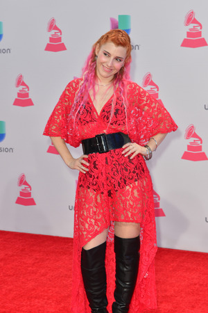LAS VEGAS , NOV 19 : Recording artist Maria Barracuda attends the 16th Annual Latin GRAMMY Awards on November 19 2015 at the MGM Grand Arena in Las Vegas, Nevadaのeditorial素材