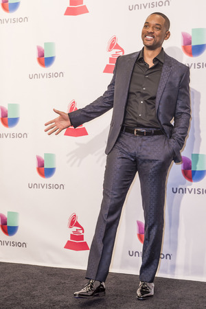 LAS VEGAS , NOV 19 : Actor Will Smith pose in the press room during the 16th Annual Latin GRAMMY Awards on November 19 2015 at the MGM Grand Arena in Las Vegas, Nevadaのeditorial素材