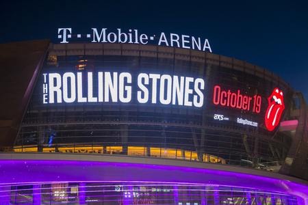 LAS VEGAS - JUNE 14 : The T-Mobile arena in Las Vegas on June 14 2016.  The arena is located west of the Las Vegas Strip and has 20,000 seat capacityのeditorial素材