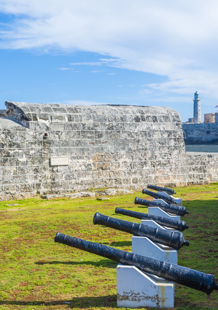 HAVANA , CUBA - JULY 18 : The Morro castle in Havana, Cuba on July 18 2016. The castle was built by the Spaniards in the years 1589 to 1630のeditorial素材