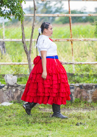 GUADALAJARA , MEXICO - SEP 01 : Charra participates at the 23rd International Mariachi & Charros festival in Guadalajara Mexico on September 01 , 2016.のeditorial素材