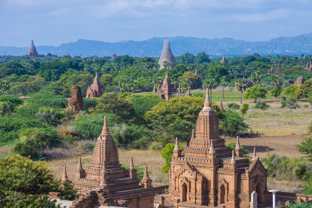 BAGAN , MYANMAR - SEP 04 : The Temples of bagan in Myanmar on September 04 2017 , The ruins of Bagan has 2,200 temples and pagodasのeditorial素材