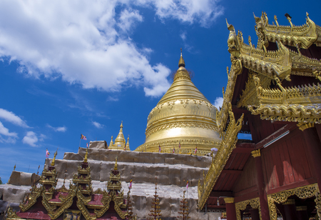 BAGAN , MYANMAR - SEP 04 : The Ananda Temple in bagan Myanmar on September 04 2017 , The Ananda Temple built in 1105 during the reign of King Kyanzitthaのeditorial素材