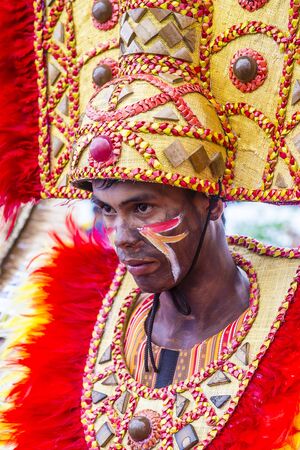 ILOILO , PHILIPPINES - JAN 28 : Participant in the Dinagyang Festival in Iloilo Philippines on...