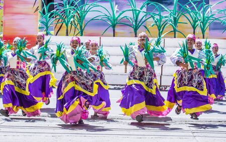 ILOILO , PHILIPPINES - JAN 28 : Participants in the Dinagyang Festival in Iloilo Philippines on...
