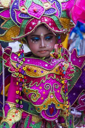 SINGAPORE - FEB 24 : Participant in the Chingay parade in Singapore on February 24 2018. The Chingay is an annual street parade and it is part of the Chinese New Year festivitiesのeditorial素材
