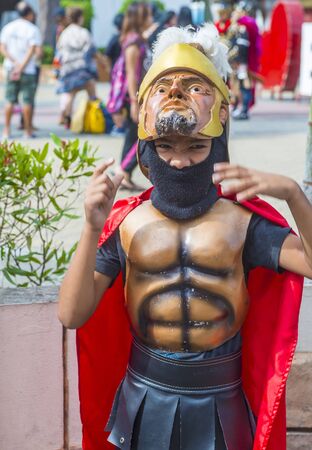 BOAC , PHILIPPINES - MARCH 30 : Participant in the Moriones festival in Boac Marinduque island the Philippines. The Moriones festival held anualy on the Holy Weekのeditorial素材
