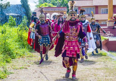 BOAC , PHILIPPINES - MARCH 30 : Participants in the Moriones festival in Boac Marinduque island the...