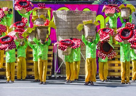 ILOILO , PHILIPPINES - JAN 28 : Participants in the Dinagyang Festival in Iloilo Philippines on...