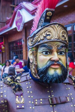 BOAC , PHILIPPINES - MARCH 30 : Participant in the Moriones festival in Boac Marinduque island the Philippines. The Moriones festival held anualy on the Holy Weekのeditorial素材