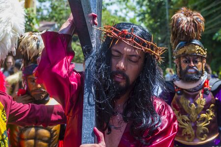 BOAC , PHILIPPINES - MARCH 30 : Participants in the Moriones festival in Boac Marinduque island the...