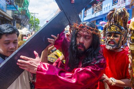 BOAC , PHILIPPINES - MARCH 30 : Participants in the Moriones festival in Boac Marinduque island the...