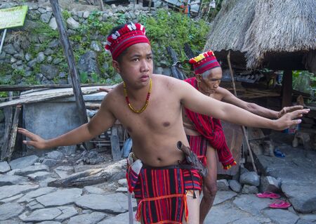 BANAUE, PHILIPPINES - MAY 02 : People from Ifugao Minority in Banaue the Philippines on May 02 2018. The Ifugao minority mostly live in the mountains of north Philippinesのeditorial素材
