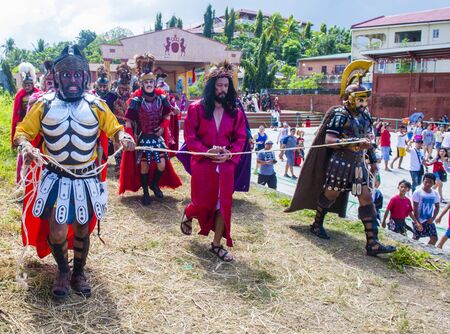 BOAC , PHILIPPINES - MARCH 30 : Participants in the Moriones festival in Boac Marinduque island the...