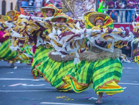 MANILA , PHILIPPINES - APRIL 27 :Participants in the Aliwan fiesta in Manila Philippines on April 27 2018. Aliwan Fiesta is an annual event that gathers different cultural festivals of the Philippinesのeditorial素材