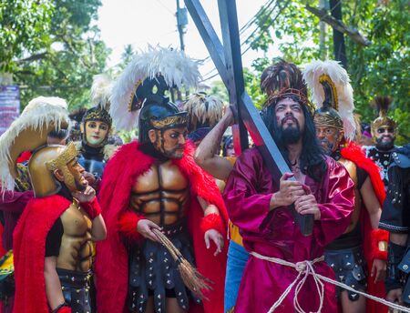 BOAC , PHILIPPINES - MARCH 30 : Participants in the Moriones festival in Boac Marinduque island the...