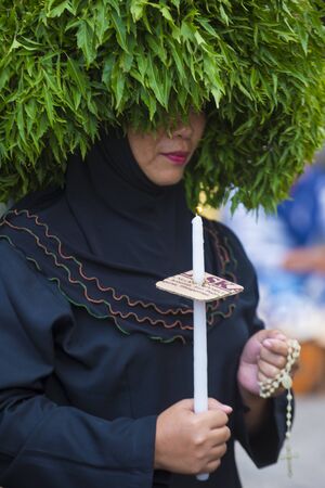 GASAN , PHILIPPINES - MARCH 30 : Participant in a Good Friday procession in Gasan, Marinduque Island, The Philippines on March 30 2018のeditorial素材