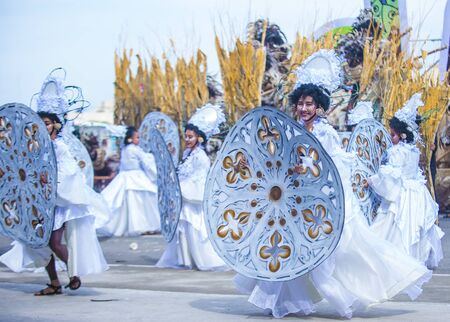 ILOILO , PHILIPPINES - JAN 27 : Participants in the Dinagyang Festival in Iloilo Philippines on...