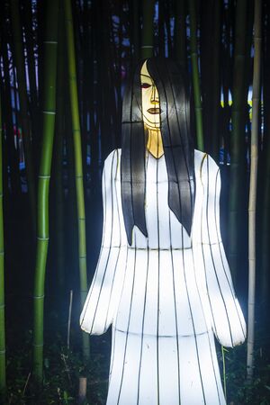 JINJU , SOUTH KOREA - OCT 07 : Colorful lantern decoration during the Jinju Lantern Festival in Jinju , South Korea on October 07 2018のeditorial素材