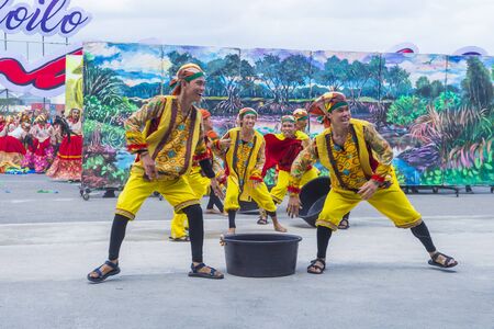 ILOILO , PHILIPPINES - JAN 27 : Participants in the Dinagyang Festival in Iloilo Philippines on...
