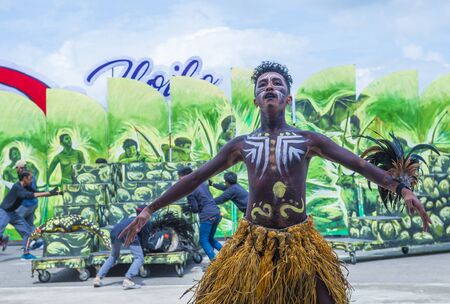 ILOILO , PHILIPPINES - JAN 27 : Participant in the Dinagyang Festival in Iloilo Philippines on...