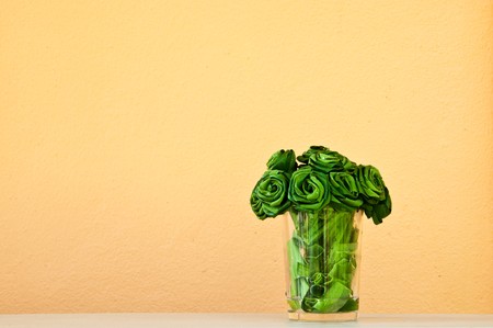 Rose made from leaves, Thailand.の写真素材
