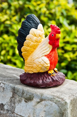 Chicken statue at Sakaeo province, Thailand.の写真素材