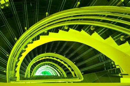 Spiral staircase in the tower, Thailand.の写真素材