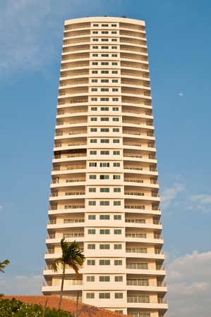 Highrise modern building in Cholburi city, Thailand.のeditorial素材