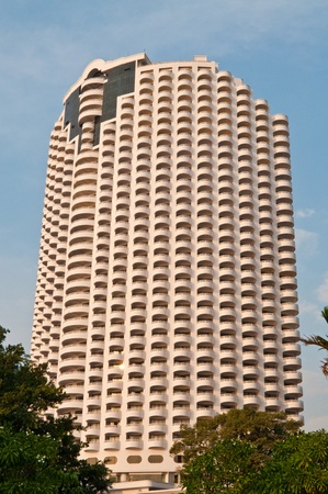 Highrise modern building in Cholburi city, Thailand.のeditorial素材