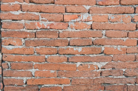 Old brick wall texture, Thailand.