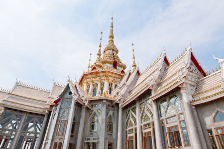 Beautiful Thai style church at Nakhonratchasima province, Thailand.の写真素材