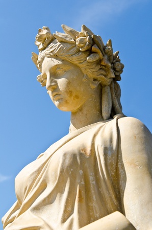 Statue at Bang Pa-In Palace, Thailand.の写真素材