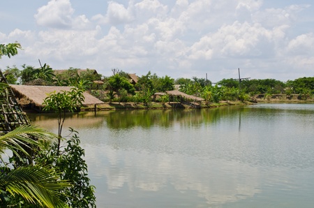 Landscape of Kasornkasivit school, Thailand.の写真素材