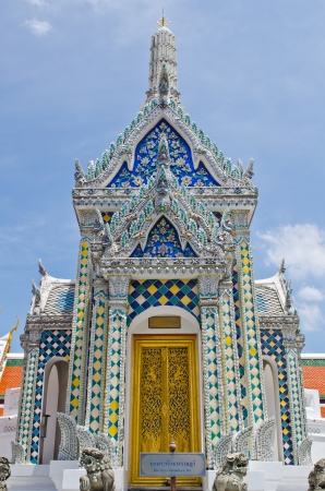 Hor Phra Khanthara Rat building at Wat Phra Kaew temple, Bangkok, Thailand.の写真素材
