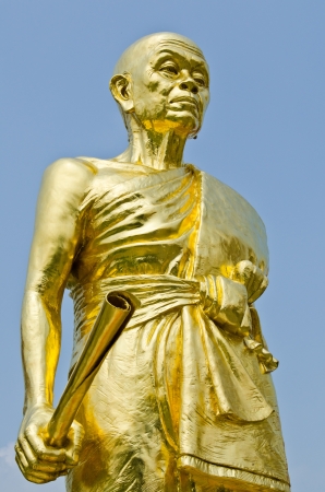 Luangporkoon statue at Watbanrai temple, Thailand の写真素材