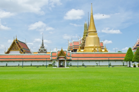 Beautiful landscape of Wat Phra Kaew, Bangkokの写真素材