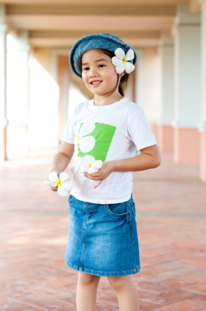 Portrait of the Thai  beautiful girl, Thailand.の写真素材