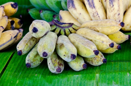 Yellow and green at the market, Thailand.の写真素材