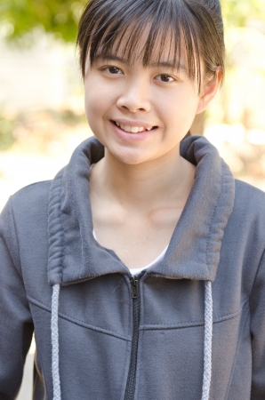 Portrait of Thai beautiful girl, Thailand の写真素材