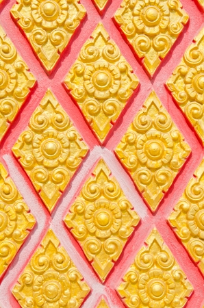 Background of Thai style molding art, Thailand.の写真素材