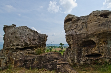 Mor Hin Khao, Thai Style Stone Henge in Thailand.の写真素材