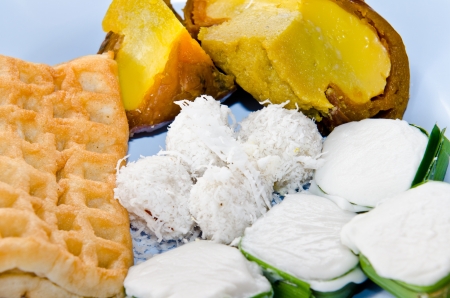 Thai style desserts, Thailand.の写真素材