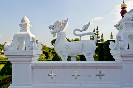 Thai style animal statue, Thailand.の写真素材